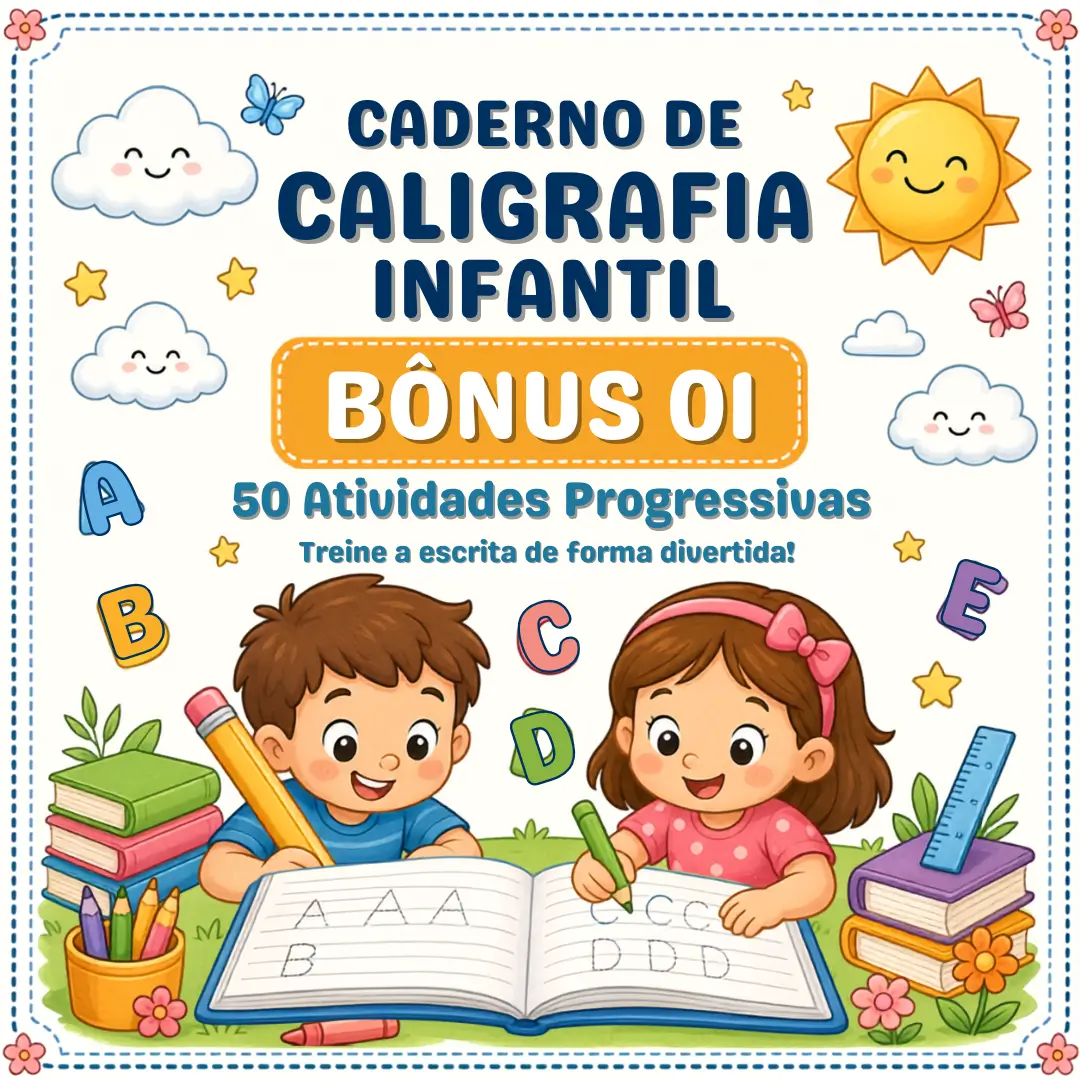 Caderno de Caligrafia Infantil